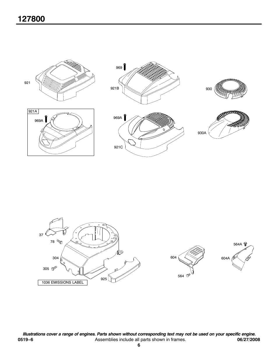 Briggs & Stratton 127800 Series User Manual | Page 6 / 18