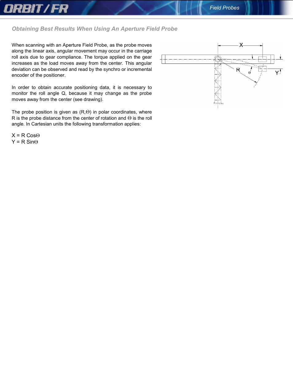 ORBIT FR Field Probes User Manual | Page 9 / 10