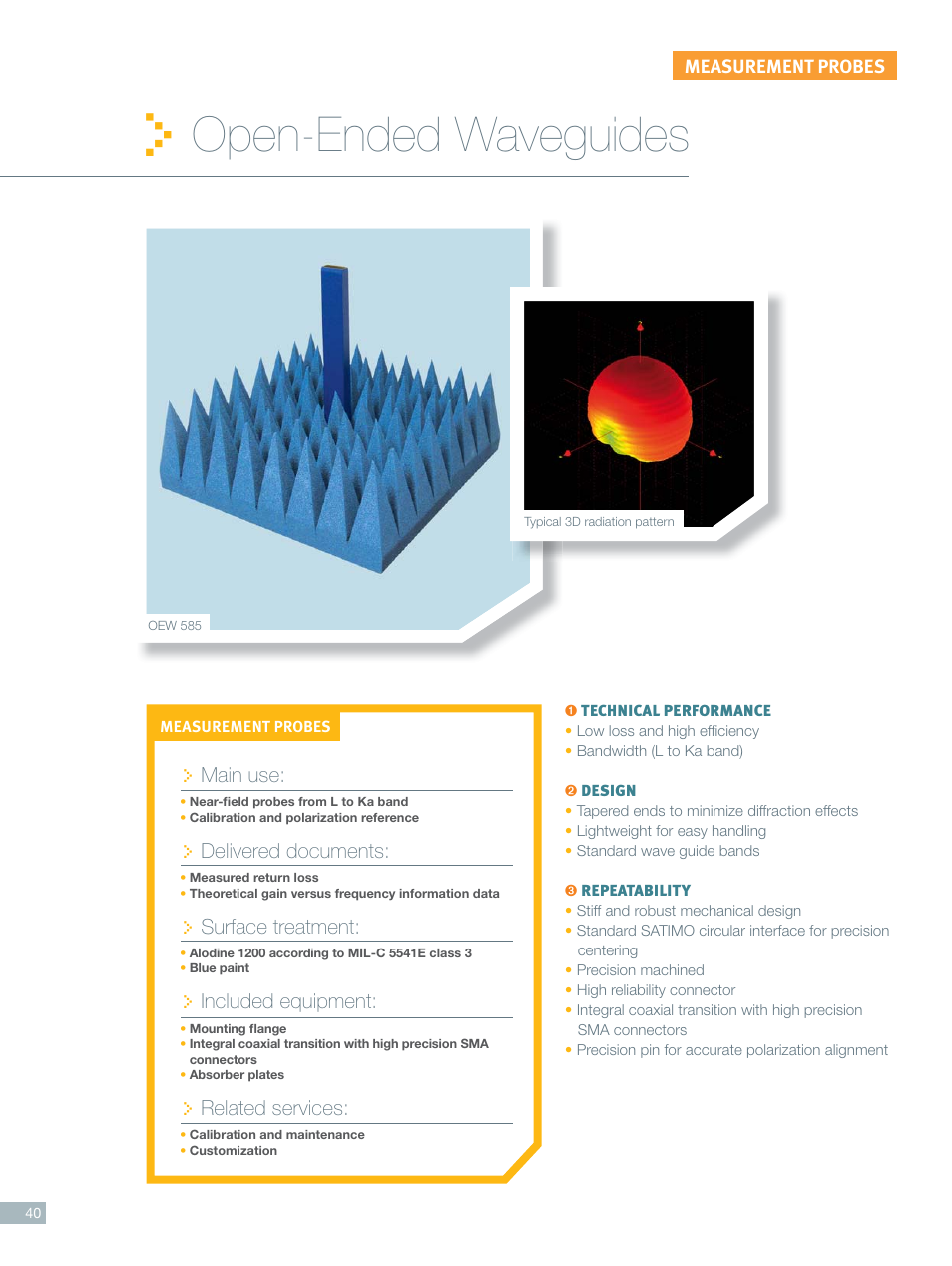 ORBIT FR Open Ended Waveguide User Manual | 3 pages