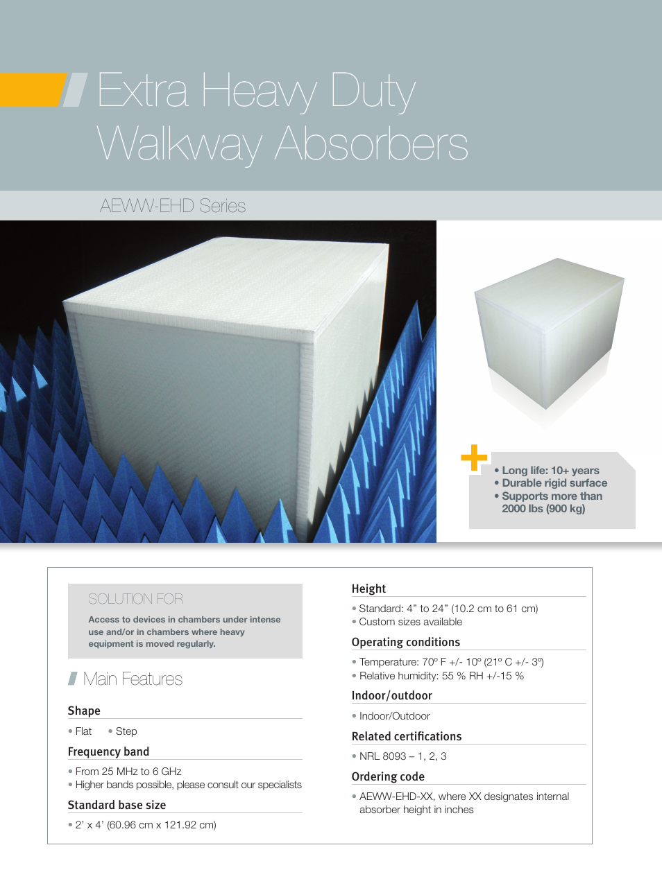 ORBIT FR Extra Heavy Duty Walkways User Manual | 2 pages