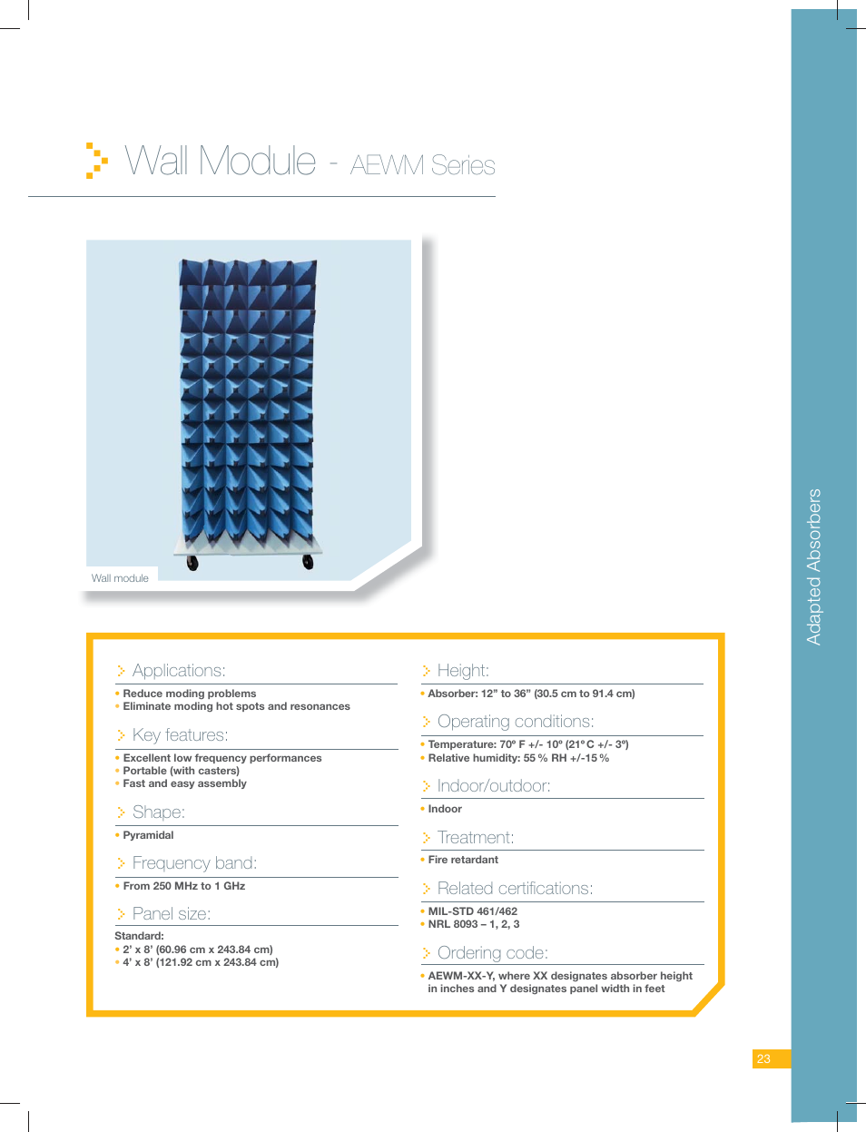 ORBIT FR Wall Module - AEWM Series User Manual | 2 pages