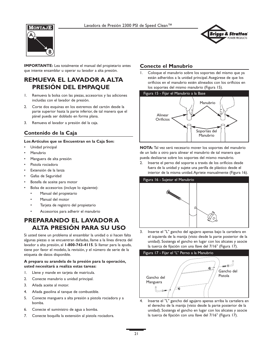 Briggs & Stratton 1909-0 User Manual | Page 21 / 32