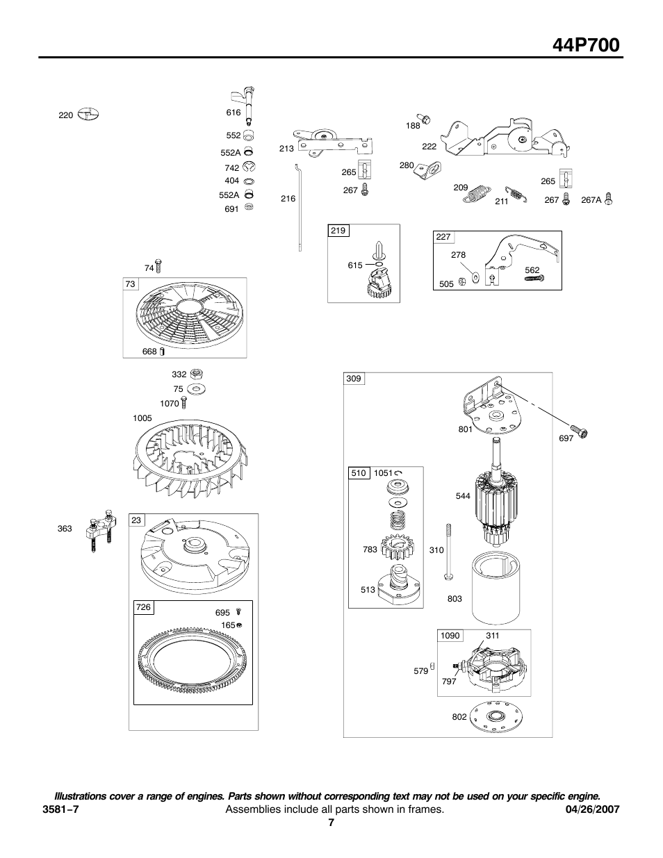 Briggs & Stratton 44P700 User Manual | Page 7 / 12
