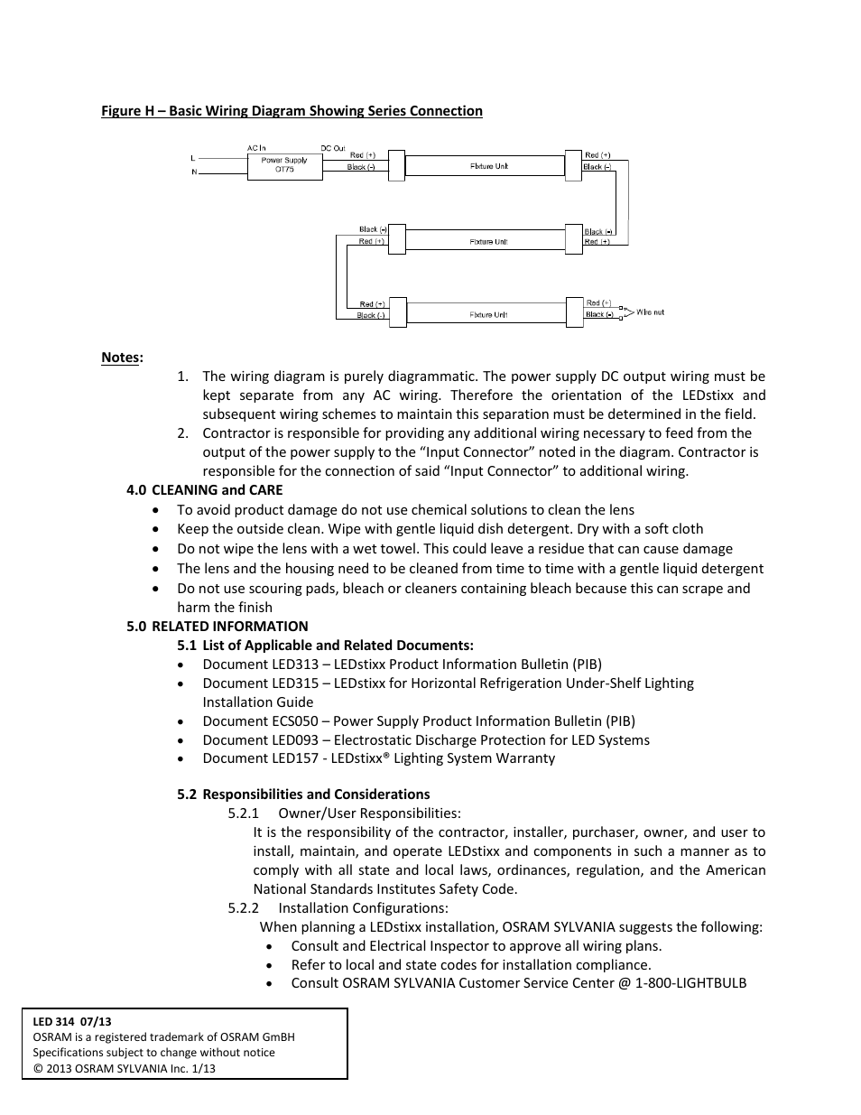 OSRAM SYLVANIA LEDstixx User Manual | Page 7 / 7