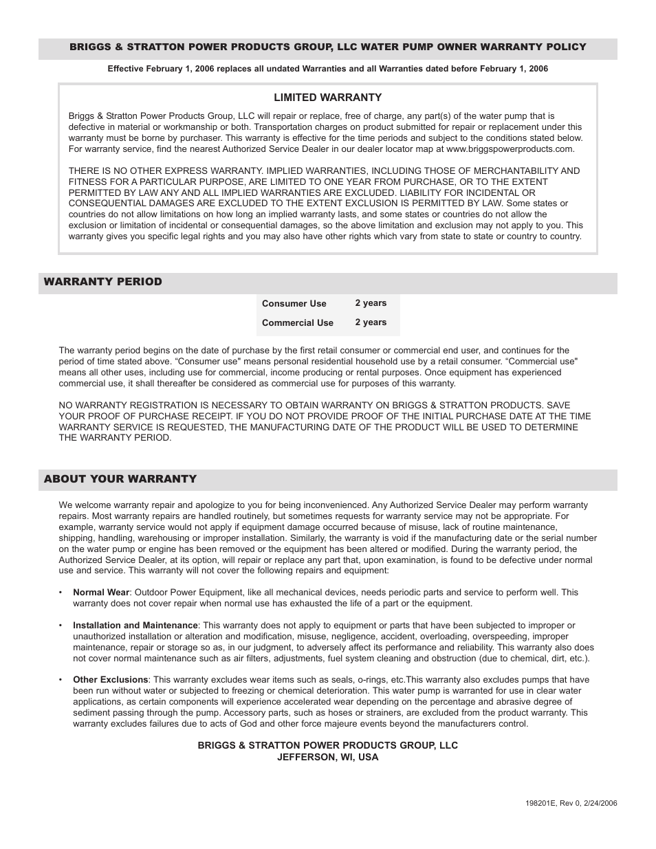 Briggs & Stratton 073004 WP15-225 User Manual | Page 23 / 64