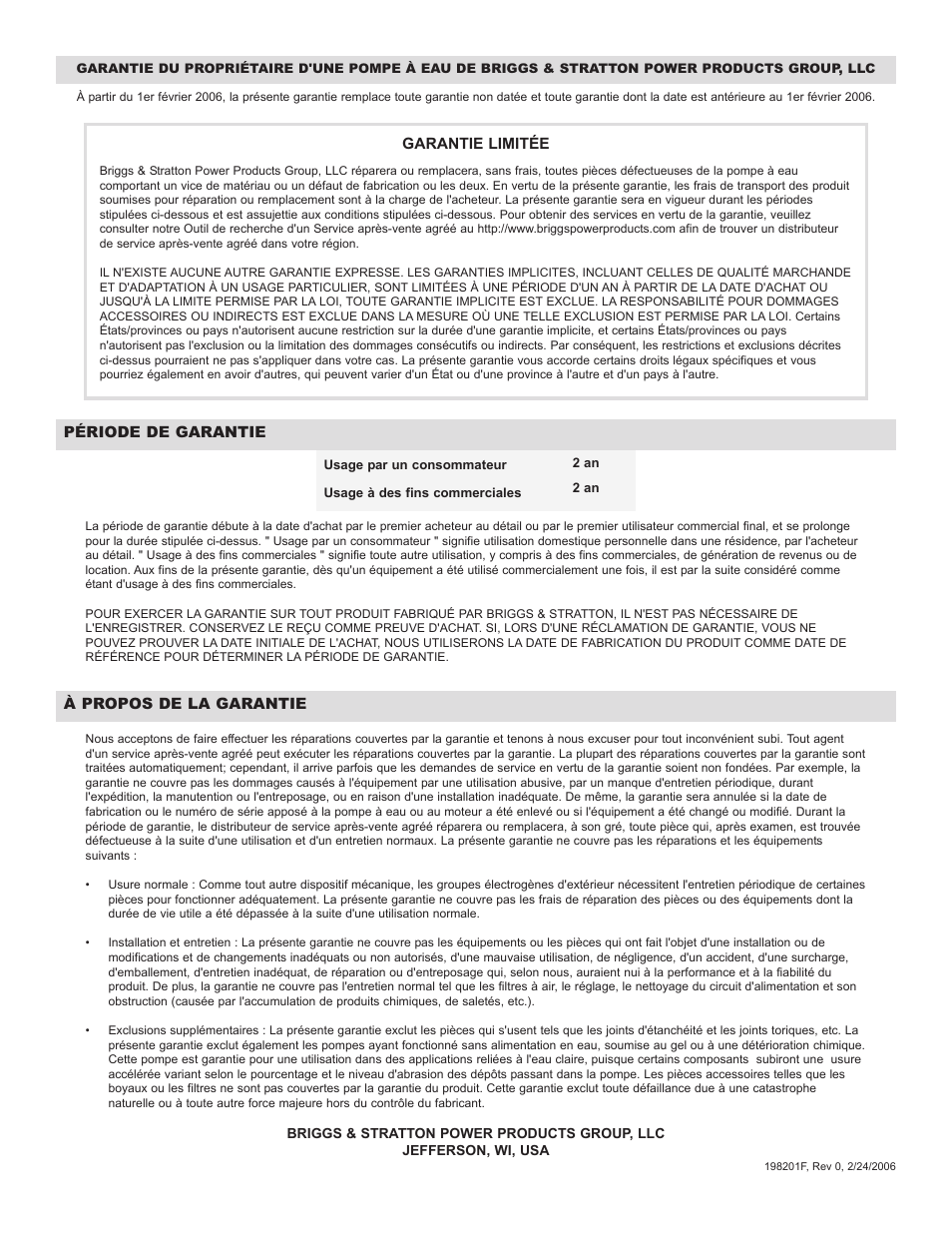 Briggs & Stratton 073004 WP15-225 User Manual | Page 43 / 64
