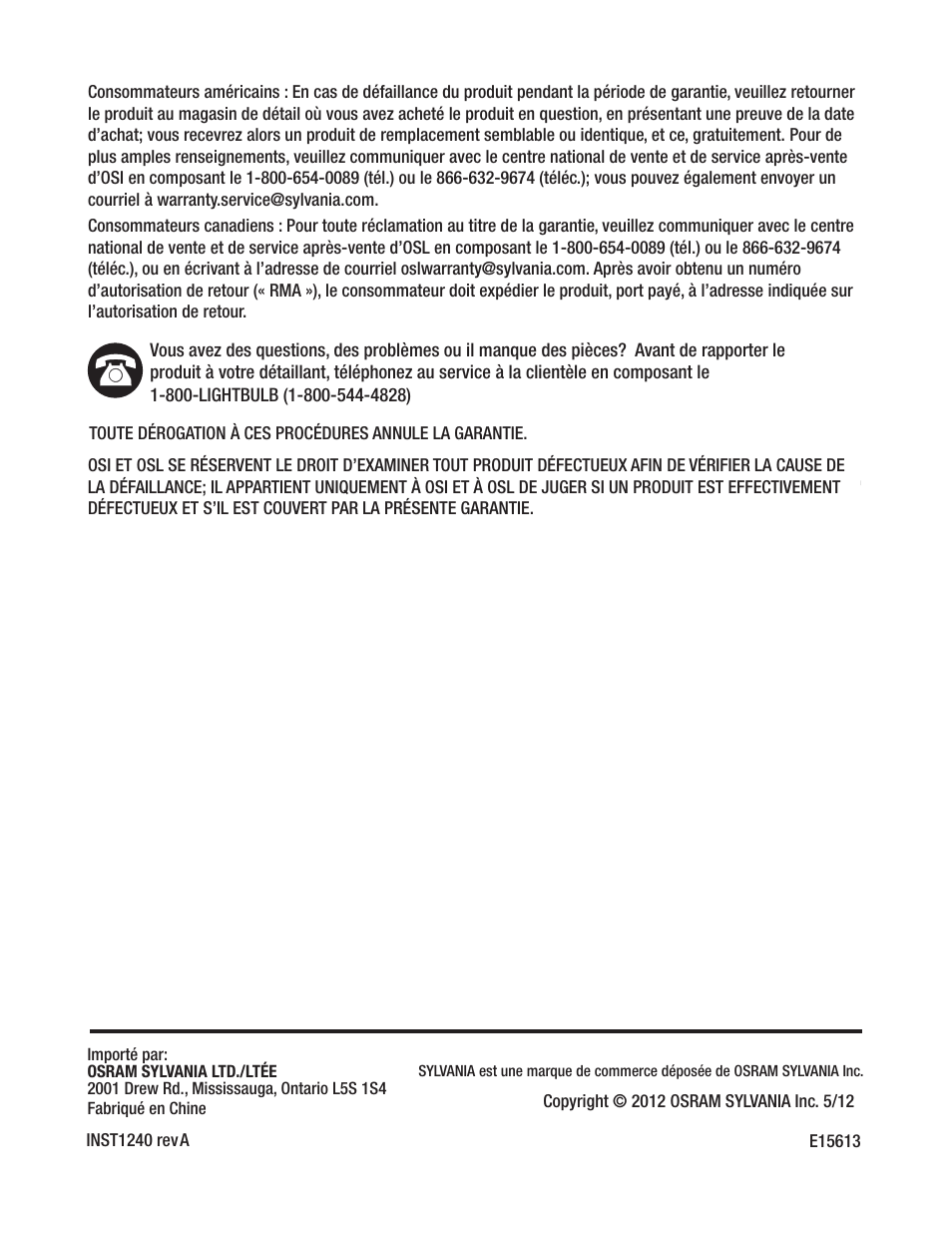 OSRAM SYLVANIA LED ULTRA 6” Gimbal Recessed Kit User Manual | Page 10 / 15