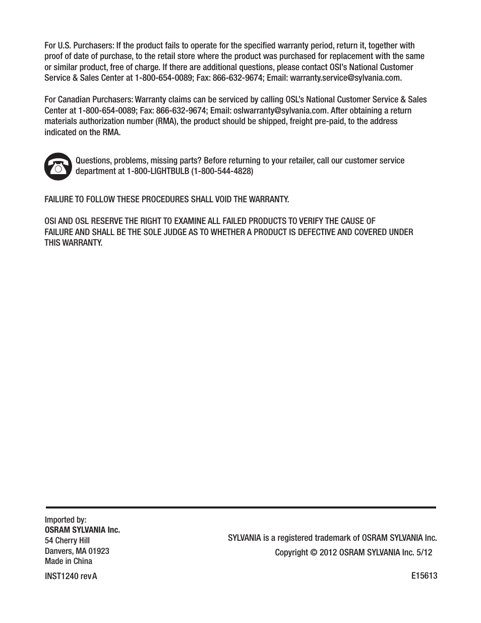 OSRAM SYLVANIA LED ULTRA 6” Gimbal Recessed Kit User Manual | Page 5 / 15