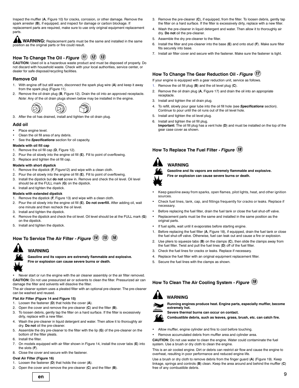 Briggs & Stratton 200000 User Manual | Page 9 / 28