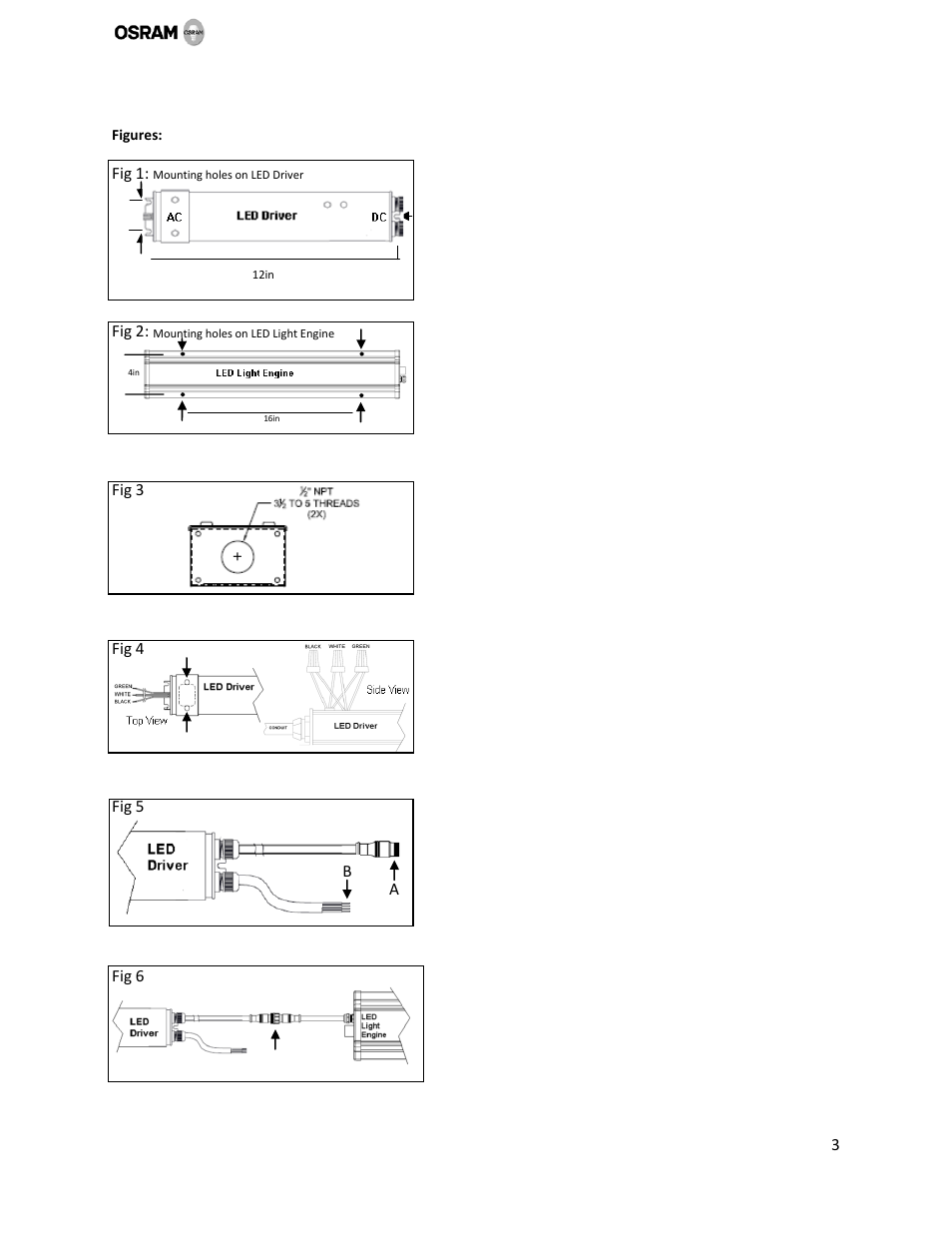 OSRAM SYLVANIA ProPoint Industrial Linear LED Luminaire User Manual | Page 3 / 4