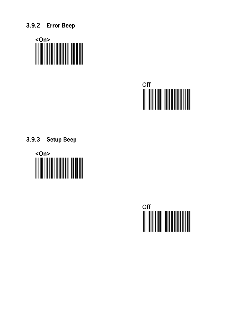 2 error beep, 3 setup beep | SCANTECH ID (Champtek company) VEGA V-1030 User Manual | Page 16 / 41