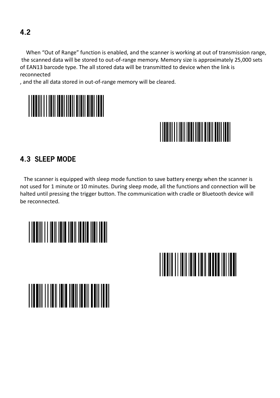 2 out of range, 3 sleep mode | SCANTECH ID (Champtek company) VEGA V-1030 User Manual | Page 38 / 41