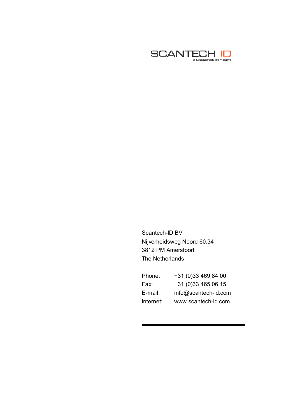 SCANTECH ID (Champtek company) VEGA V-1040 User Manual | Page 32 / 32