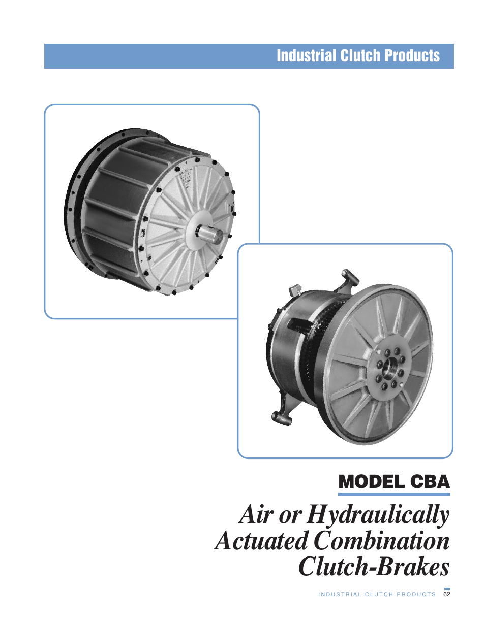 Wichita Clutch CBA Combination Clutch Brake User Manual | 6 pages