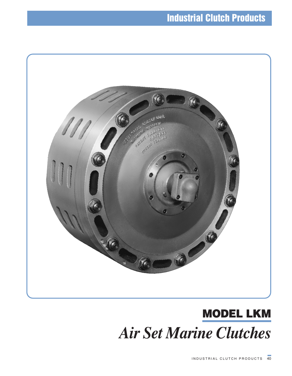 Wichita Clutch LKM Clutch User Manual | 6 pages