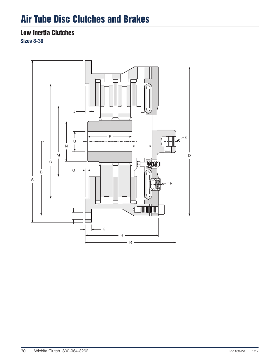 Air tube disc clutches and brakes | Wichita Clutch Low Inertia (LI) Clutch User Manual | Page 9 / 22