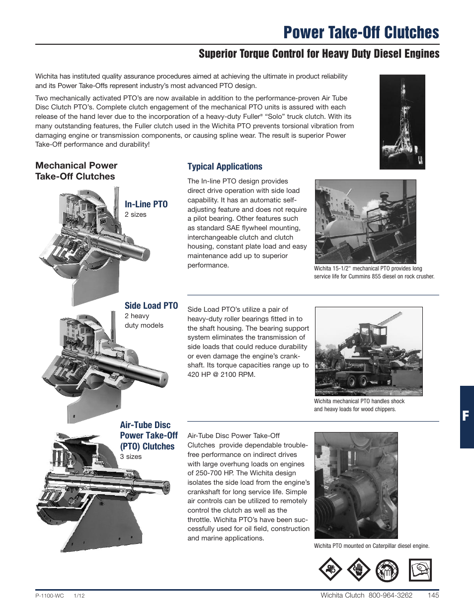Wichita Clutch Mechanical Power Take-Offs User Manual | 9 pages