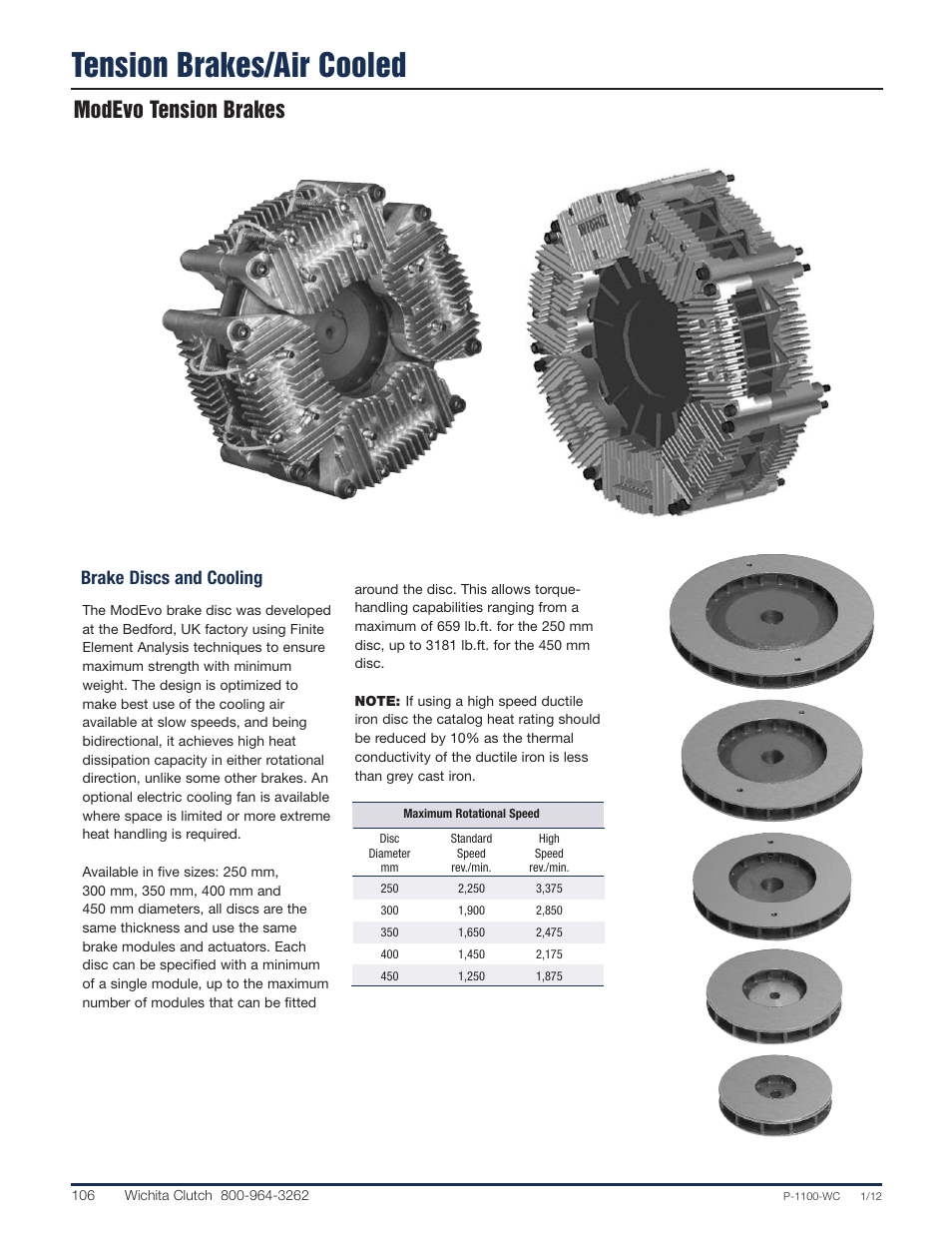 Wichita Clutch 'Modevo' Modular Tension Brake User Manual | 8 pages