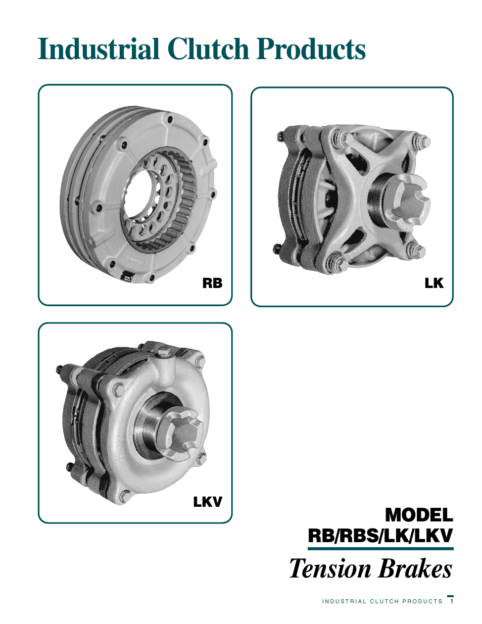 Wichita Clutch Motor RB Tension Brake User Manual | 5 pages