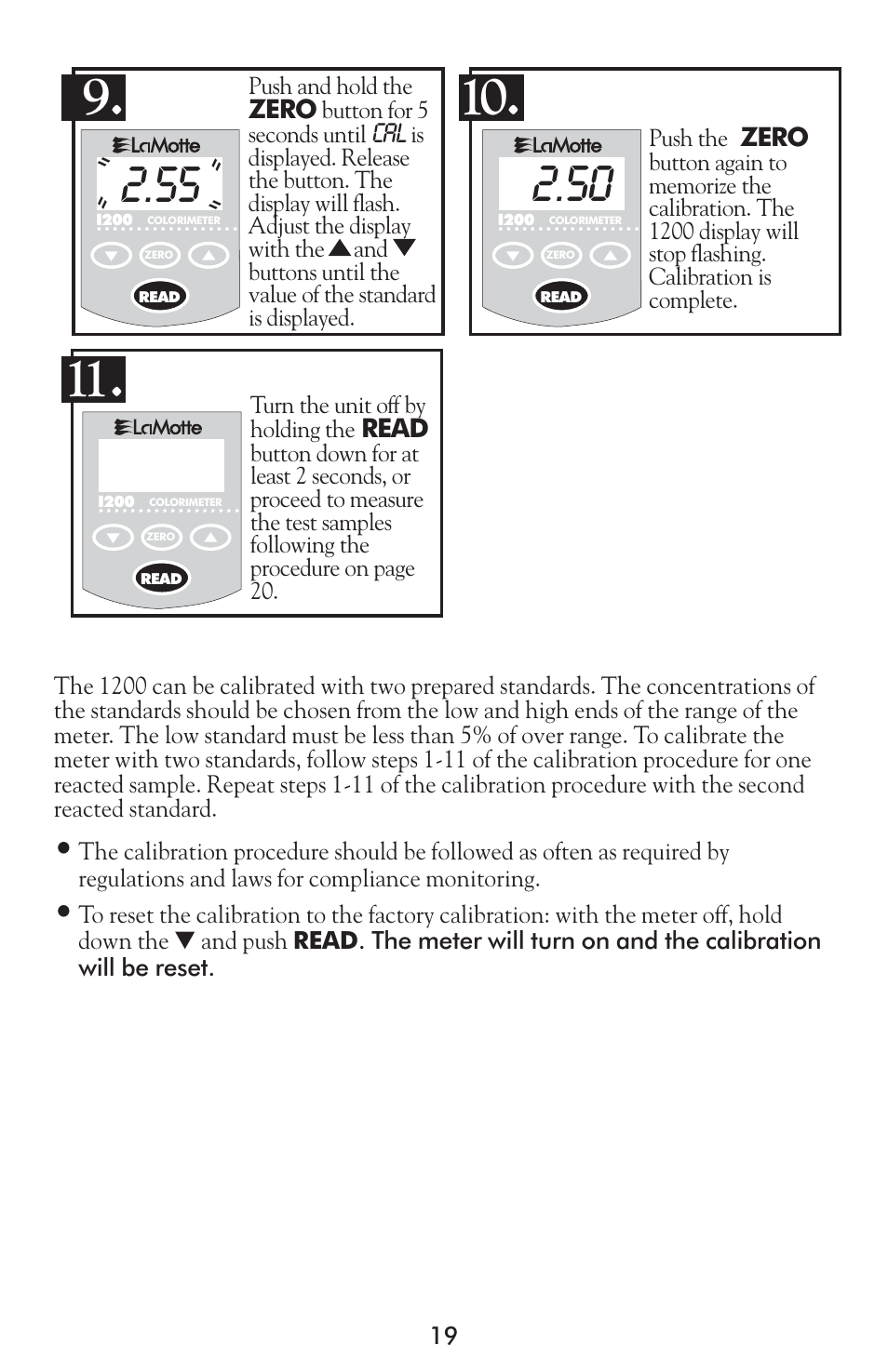 LaMotte 1200 Colorimeter User Manual | Page 19 / 84