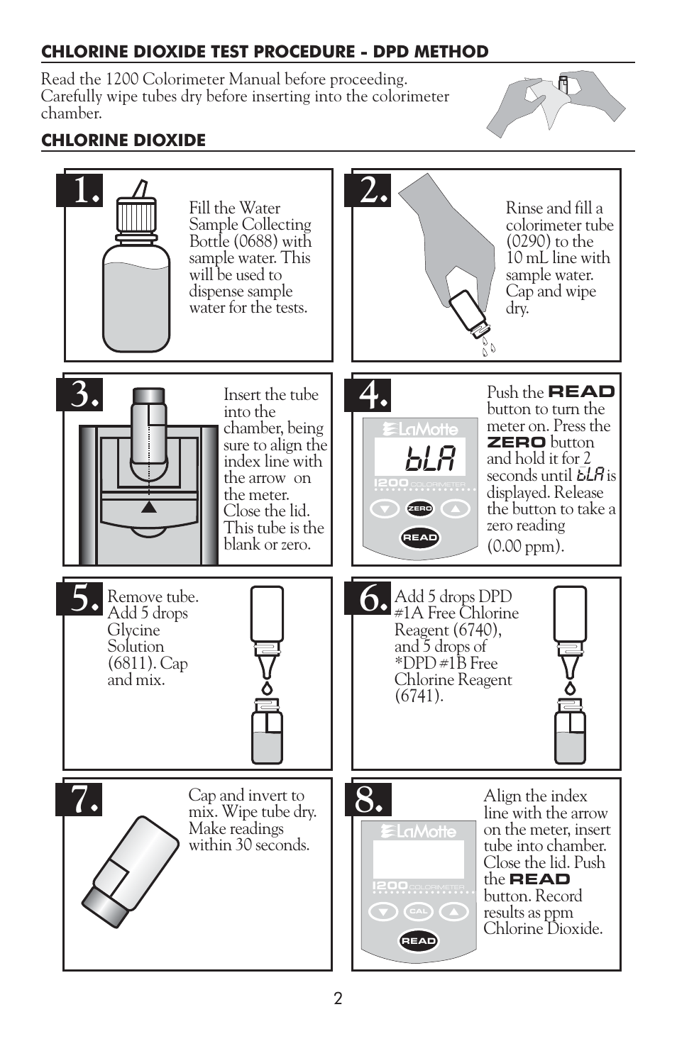 LaMotte 1200 Colorimeter User Manual | Page 38 / 84