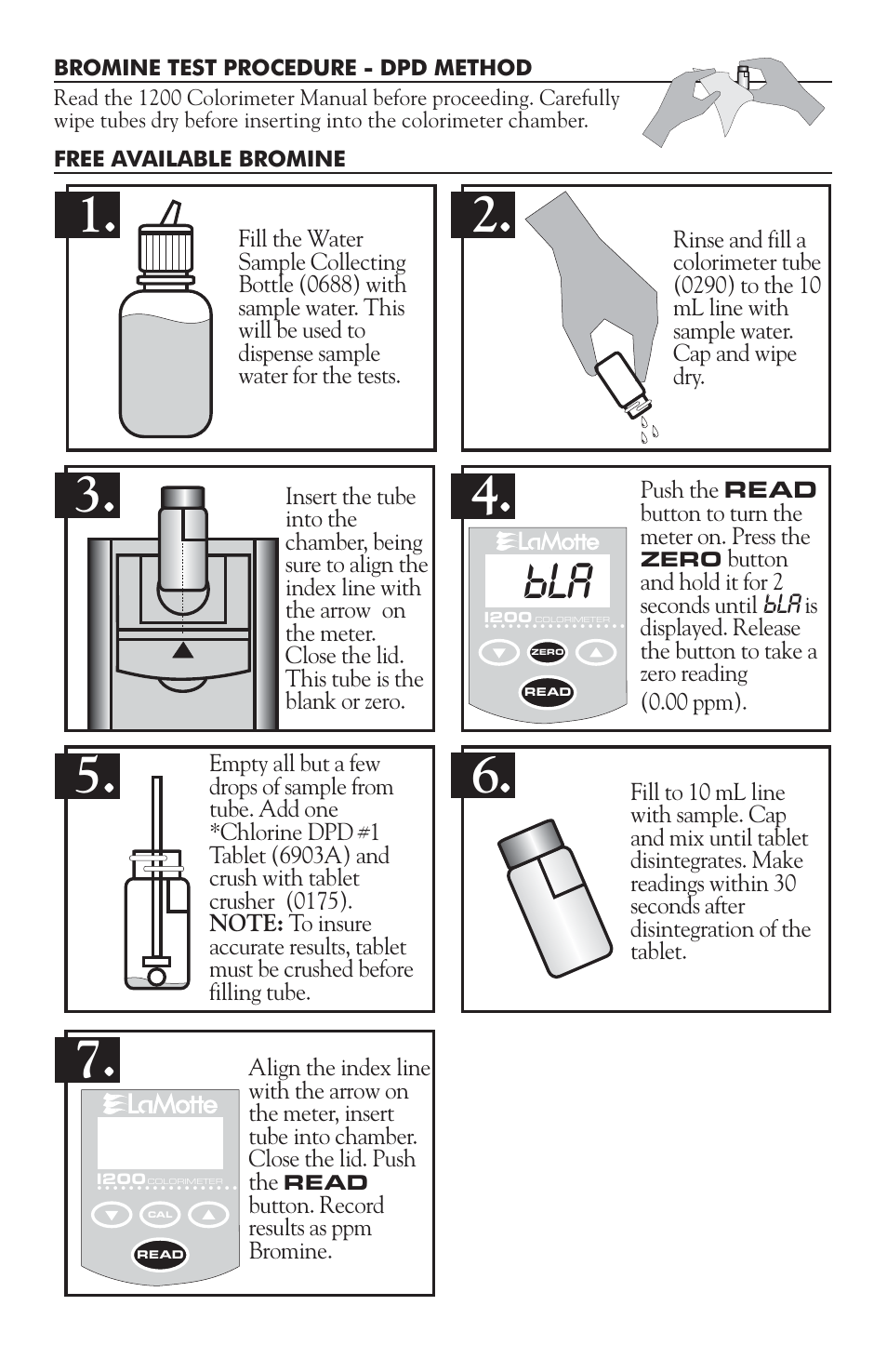 LaMotte 1200 Colorimeter User Manual | Page 42 / 84
