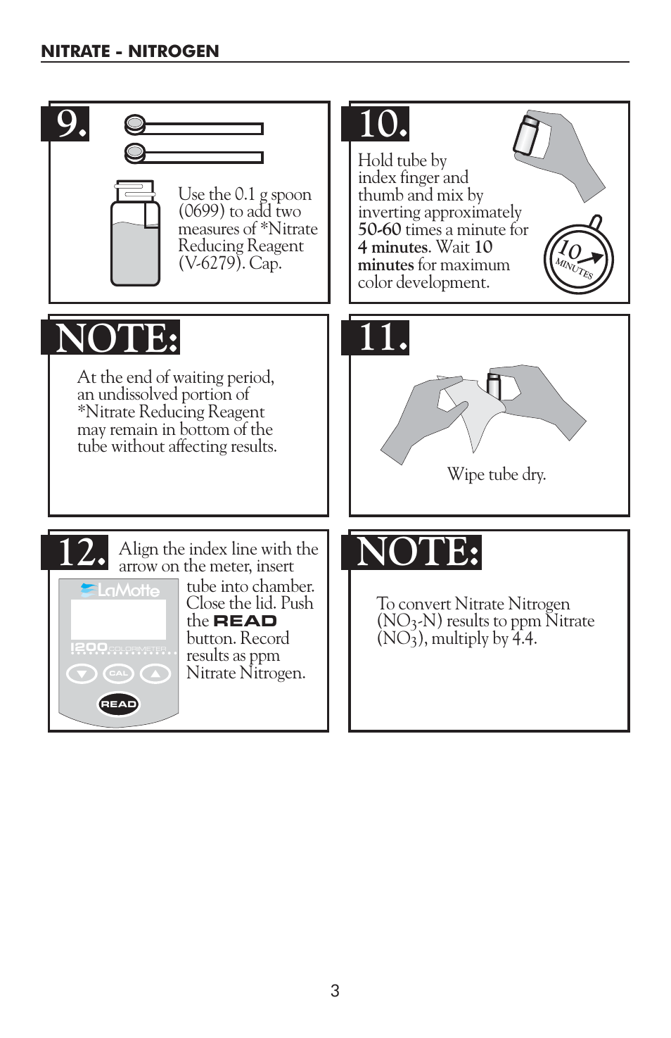 LaMotte 1200 Colorimeter User Manual | Page 59 / 84
