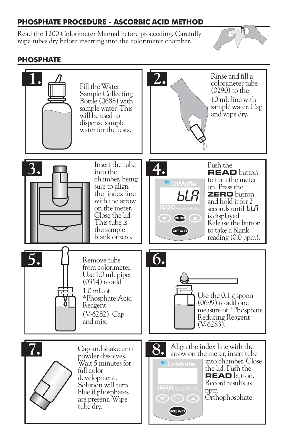 LaMotte 1200 Colorimeter User Manual | Page 66 / 84