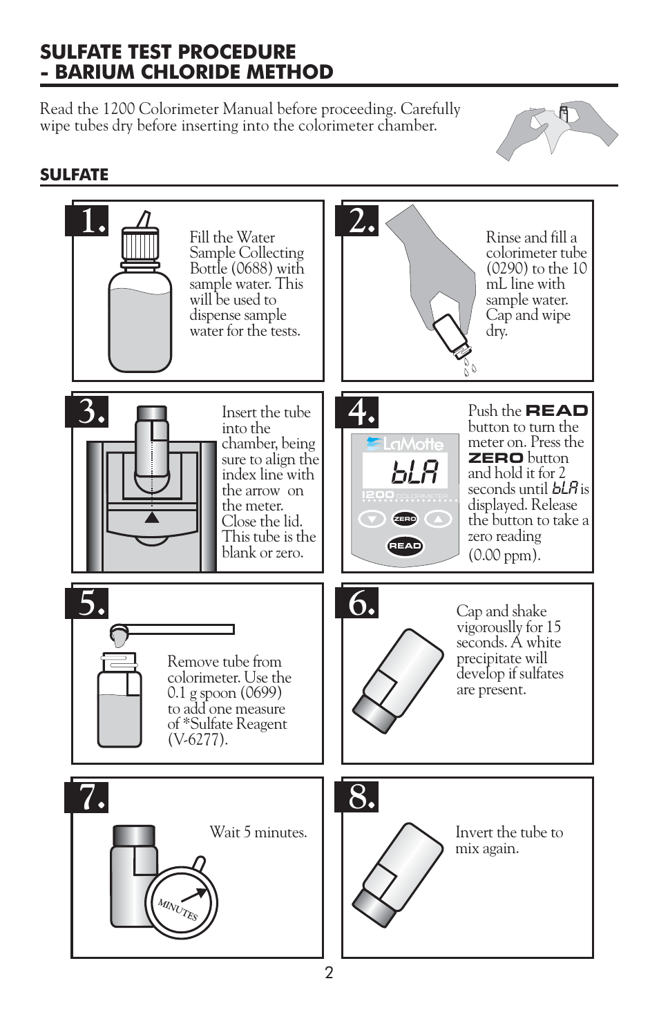 LaMotte 1200 Colorimeter User Manual | Page 82 / 84