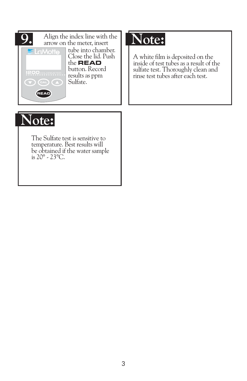 LaMotte 1200 Colorimeter User Manual | Page 83 / 84