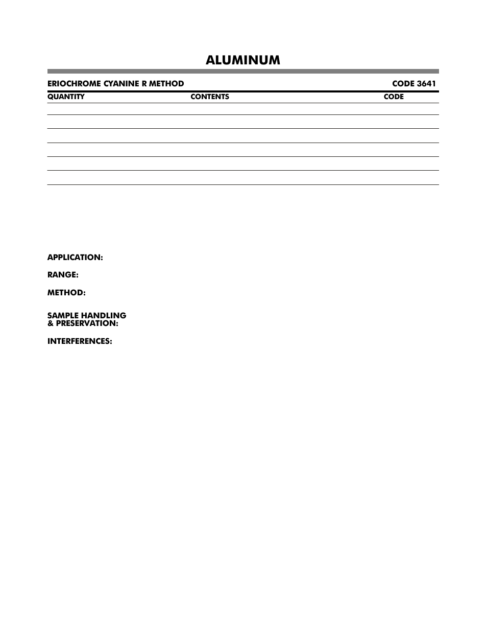 Aluminum | LaMotte DC1600 Colorimeter User Manual | Page 11 / 90