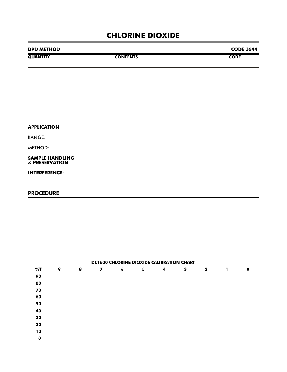 Chlorine dioxide | LaMotte DC1600 Colorimeter User Manual | Page 23 / 90