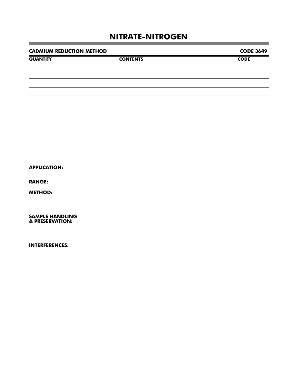 Nitrate-nitrogen | LaMotte DC1600 Colorimeter User Manual | Page 59 / 90