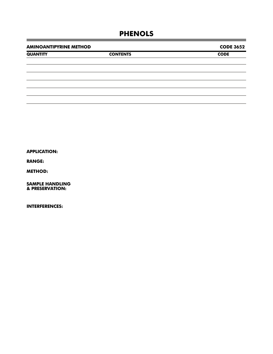 Phenols | LaMotte DC1600 Colorimeter User Manual | Page 69 / 90