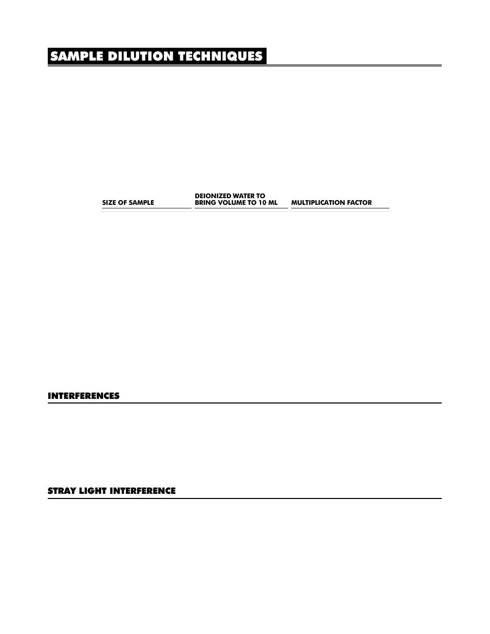 Sample dilution techniques | LaMotte DCL-20 Colorimeter User Manual | Page 4 / 30