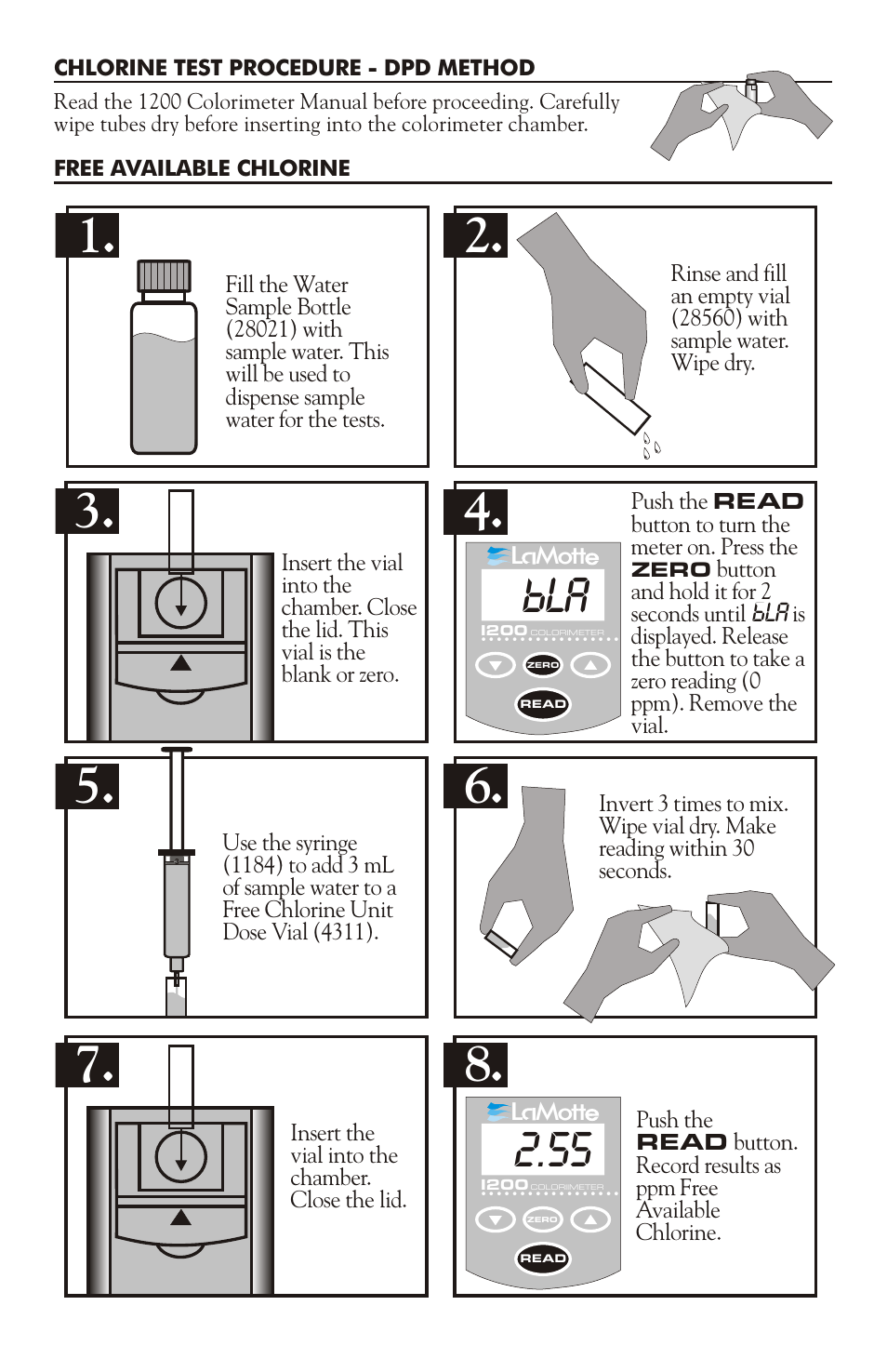 LaMotte 1200-UDV-CL User Manual | Page 2 / 4