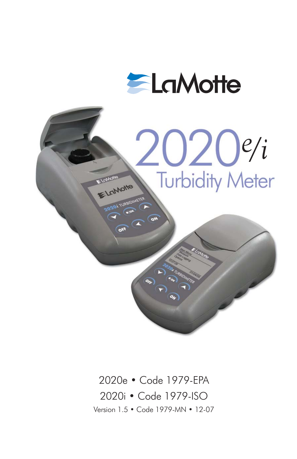 LaMotte 2020i Turbidimeter User Manual | 44 pages