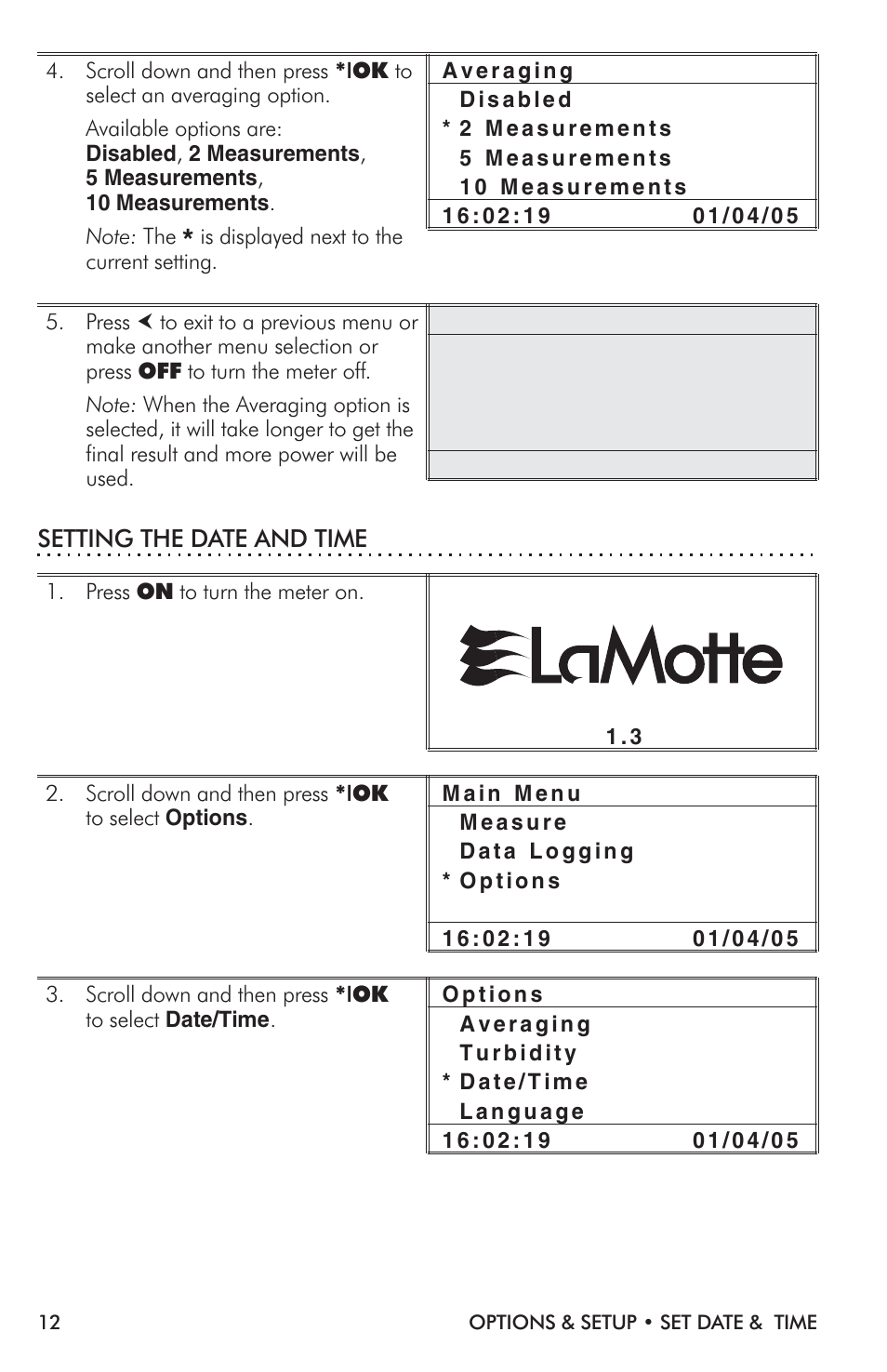LaMotte 2020i Turbidimeter User Manual | Page 12 / 44