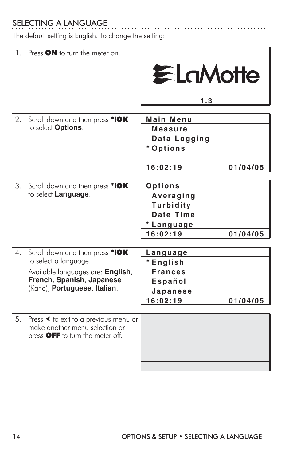LaMotte 2020i Turbidimeter User Manual | Page 14 / 44