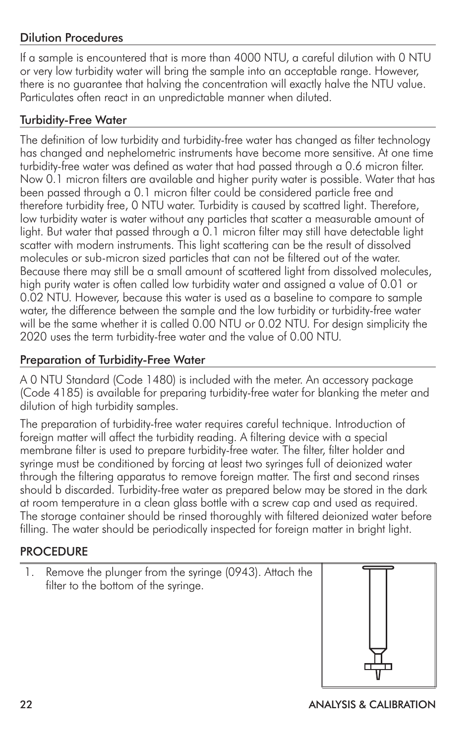 LaMotte 2020i Turbidimeter User Manual | Page 22 / 44