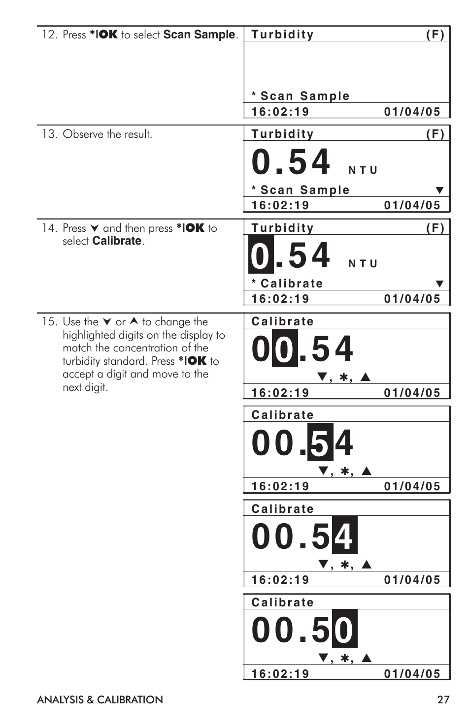 LaMotte 2020i Turbidimeter User Manual | Page 27 / 44
