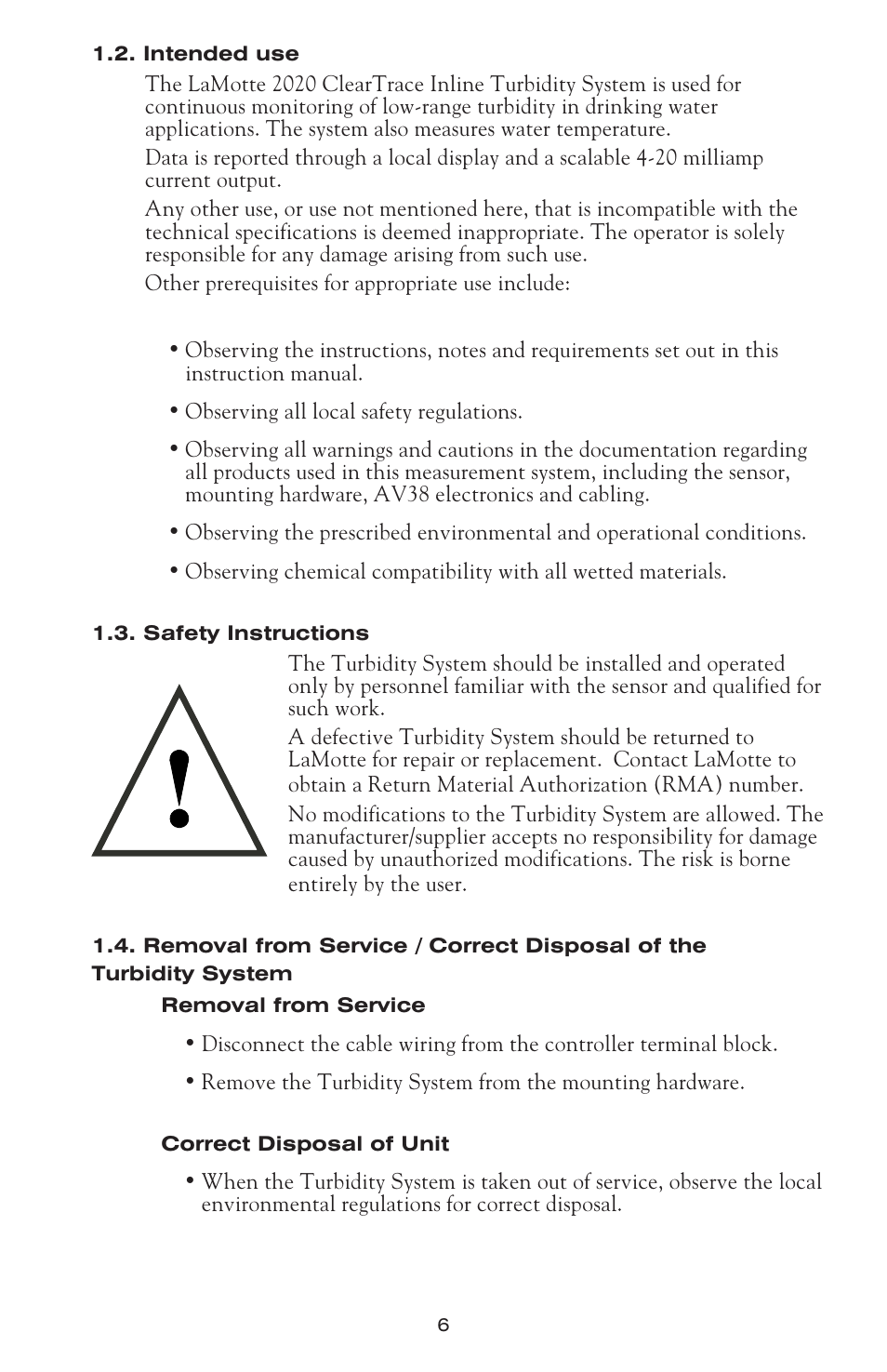 LaMotte 2020 ClearTrace User Manual | Page 7 / 36