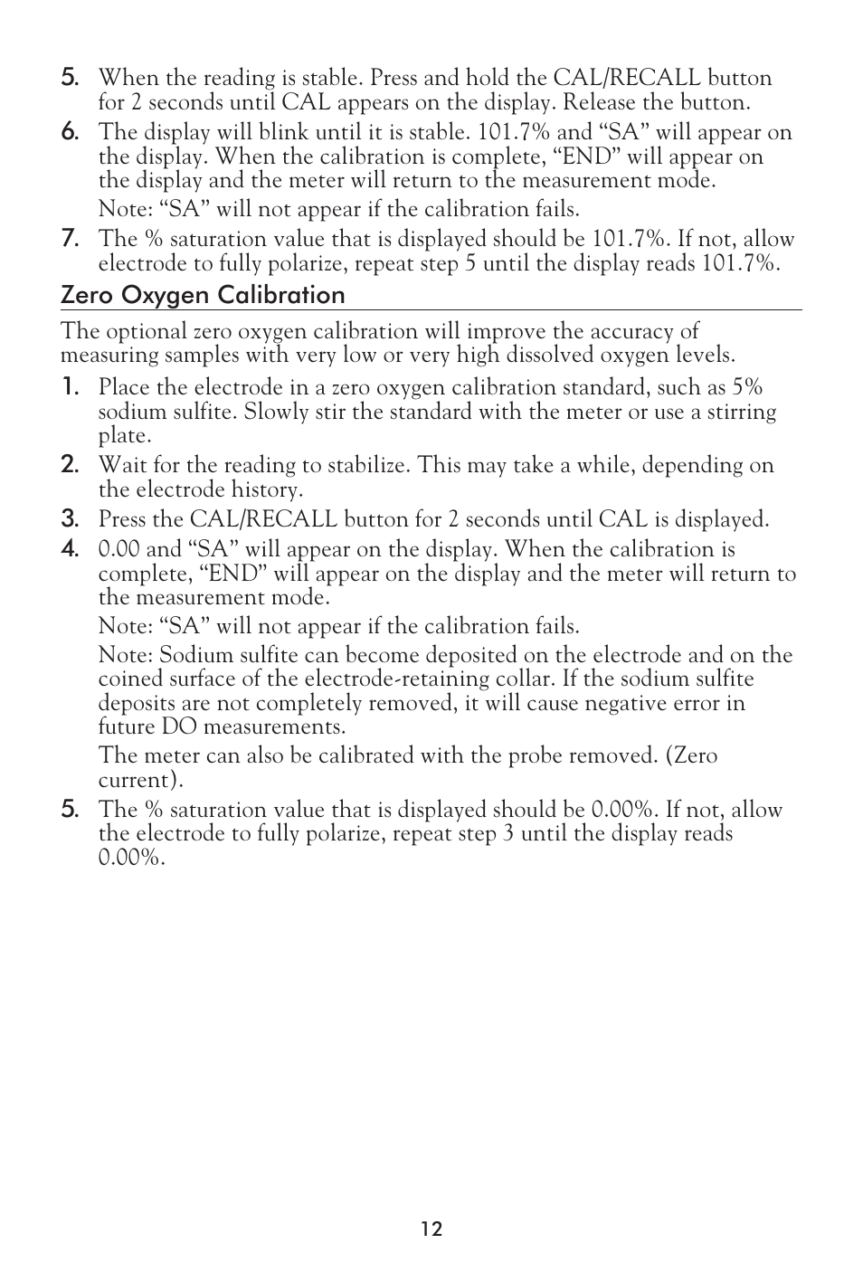 LaMotte Tracer Dissolved Oxygen Meter User Manual | Page 12 / 21