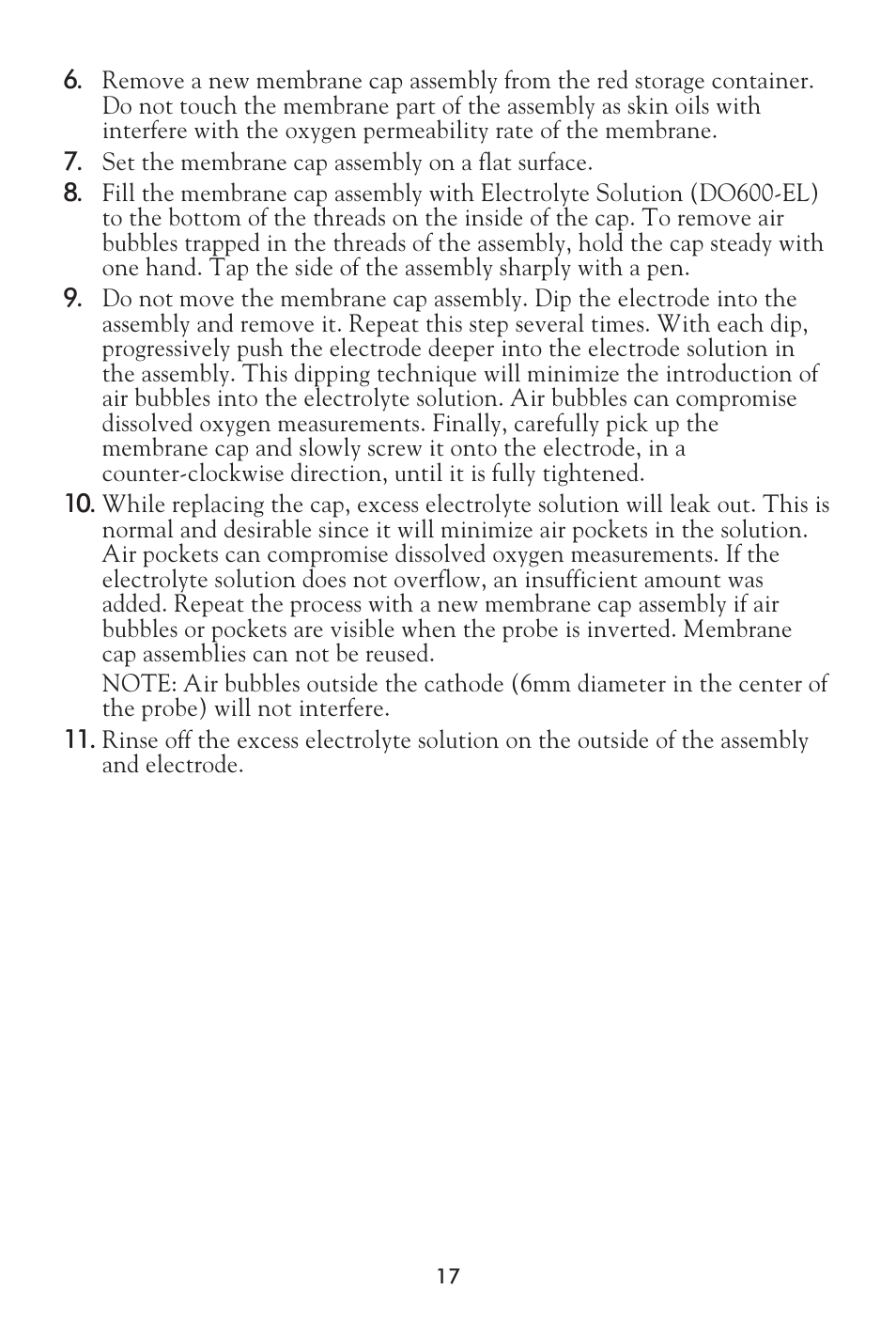 LaMotte Tracer Dissolved Oxygen Meter User Manual | Page 17 / 21