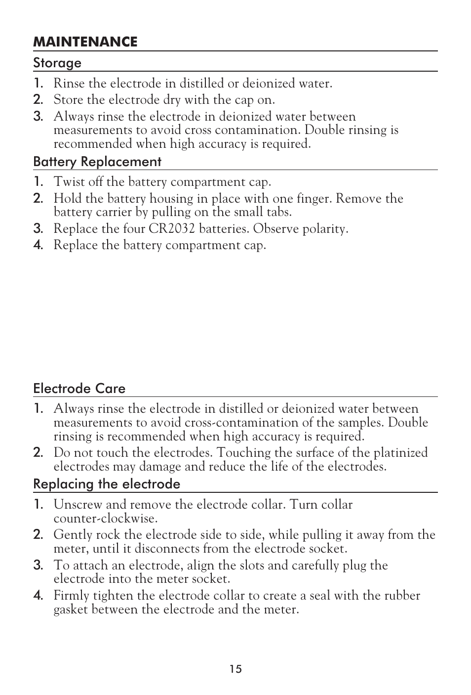 LaMotte Tracer SAL Meter User Manual | Page 15 / 20