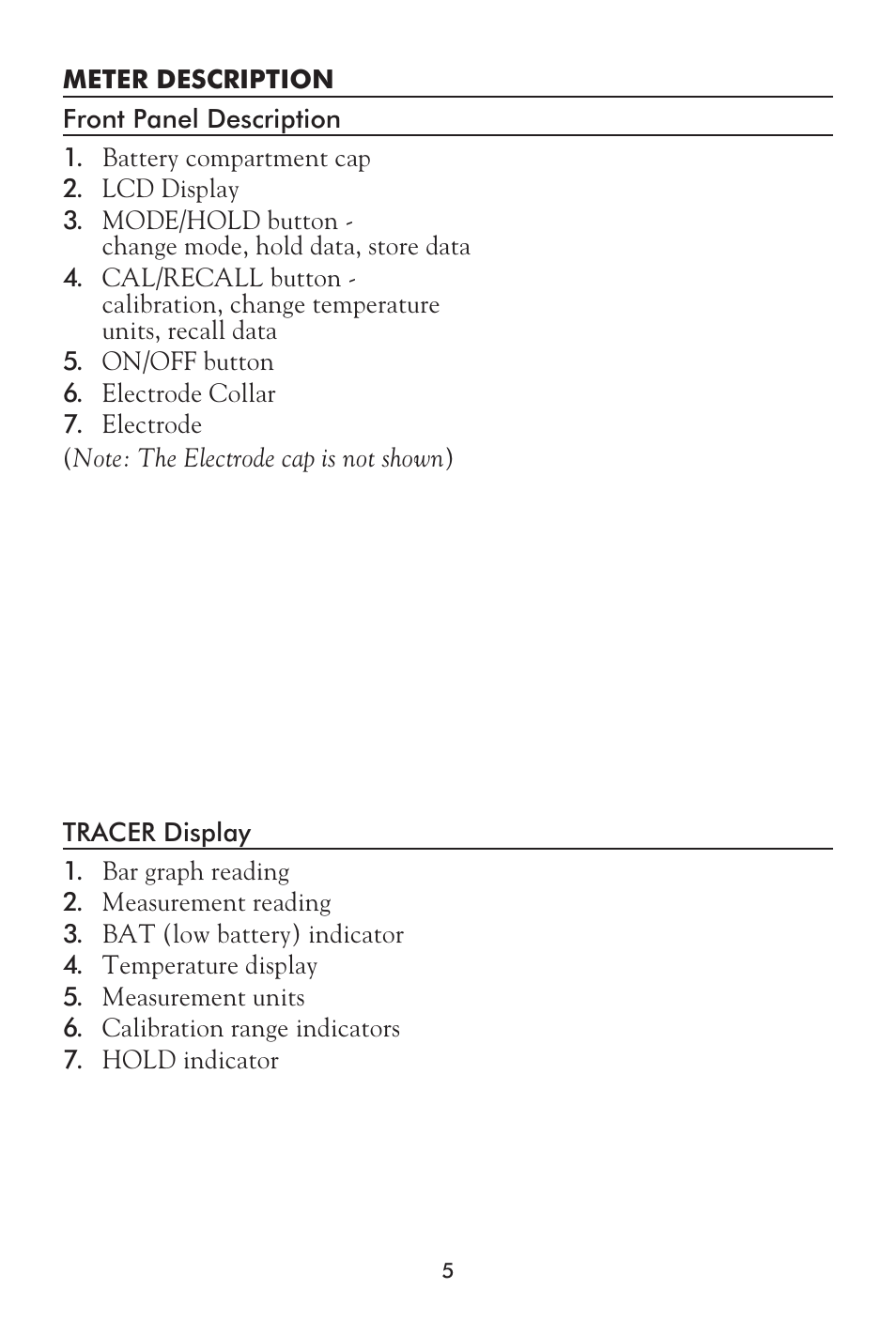 LaMotte Tracer SAL Meter User Manual | Page 5 / 20