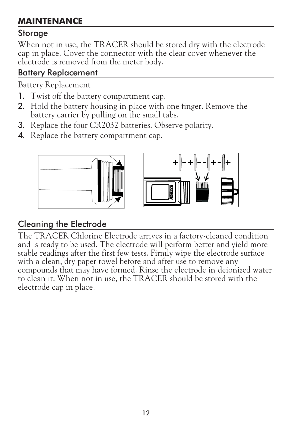 LaMotte Tracer Total Chlorine Meter User Manual | Page 12 / 16