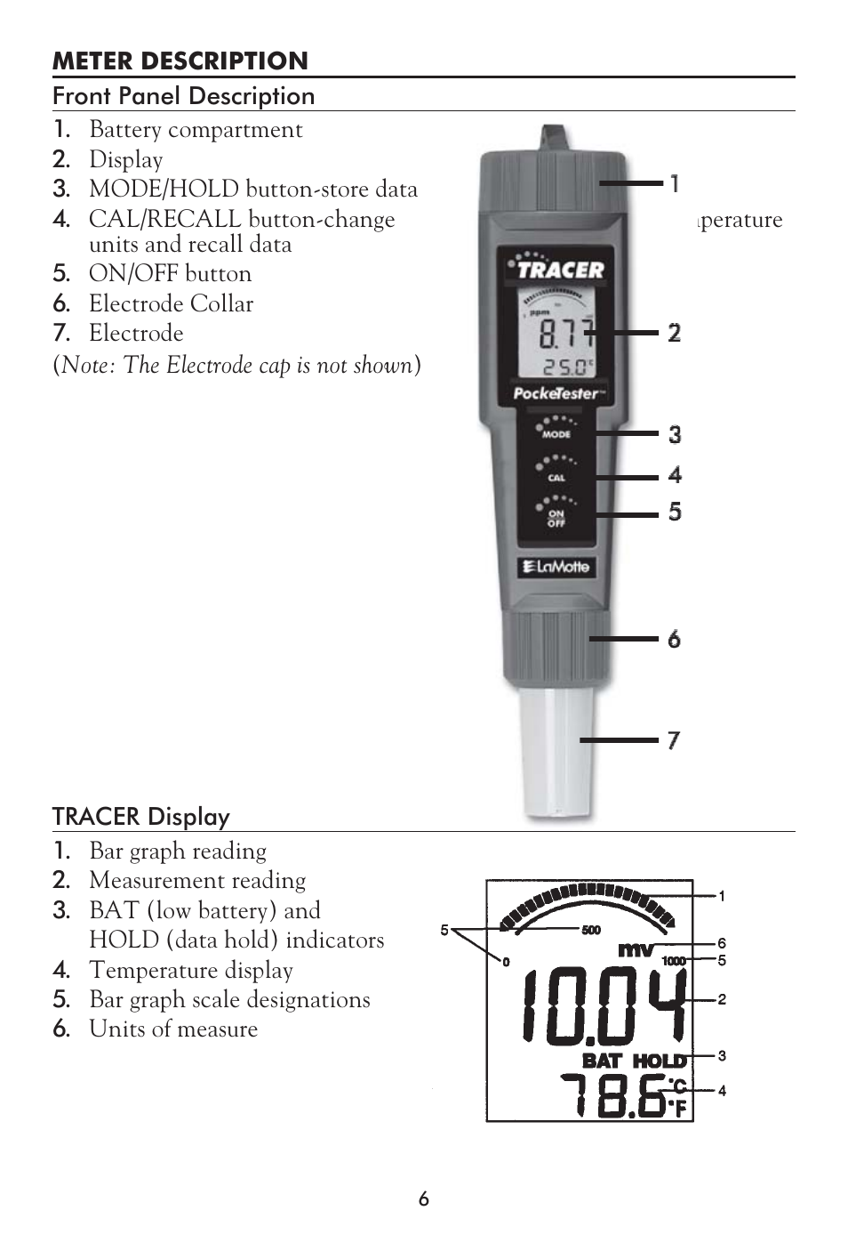 LaMotte Tracer Total Chlorine Meter User Manual | Page 6 / 16