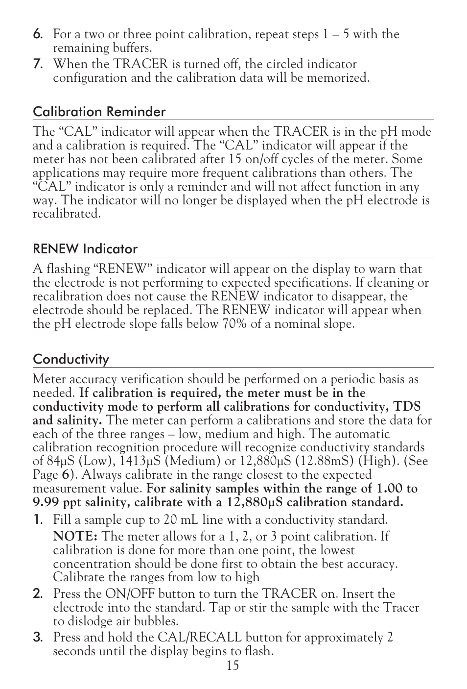 LaMotte Tracer Salt Meter User Manual | Page 15 / 24