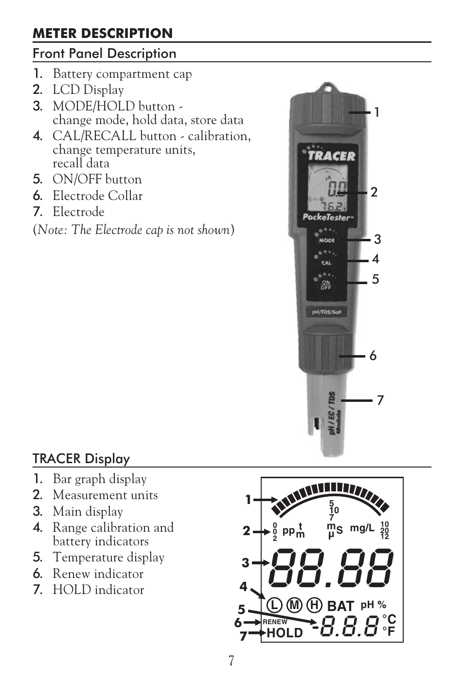 LaMotte Tracer Salt Meter User Manual | Page 7 / 24